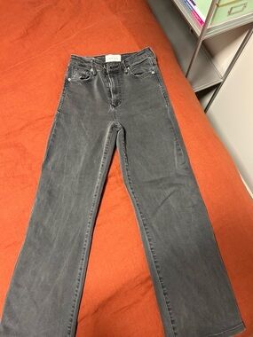 Dear John Wide Leg Jeans in Charcoal Gray